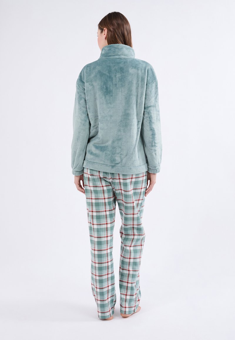 Pigiama Donna Pigiama Etam Satin Pigiama Donna Blu Women's Long