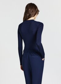 Calliope A MANICHE LUNGHE - Strickpullover - blu notte