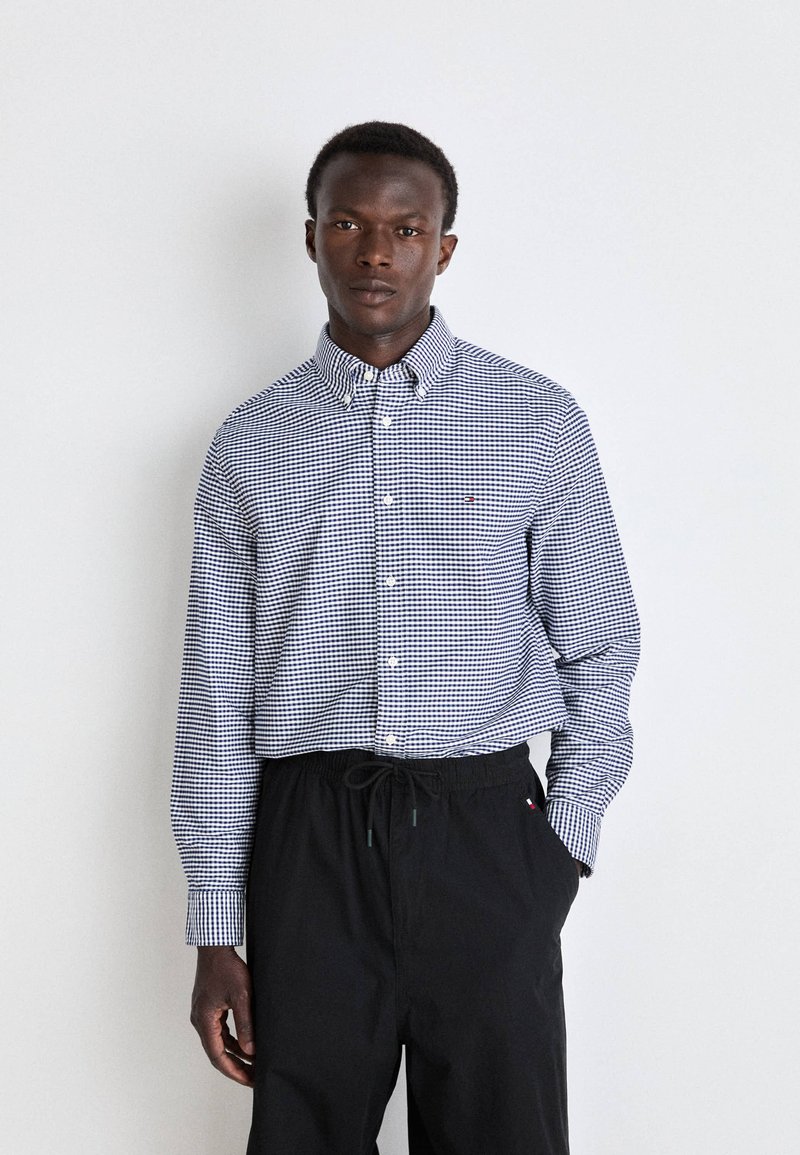 Tommy Hilfiger HERITAGE OXFORD GINGHAM - Marškiniai - desert sky/optic white