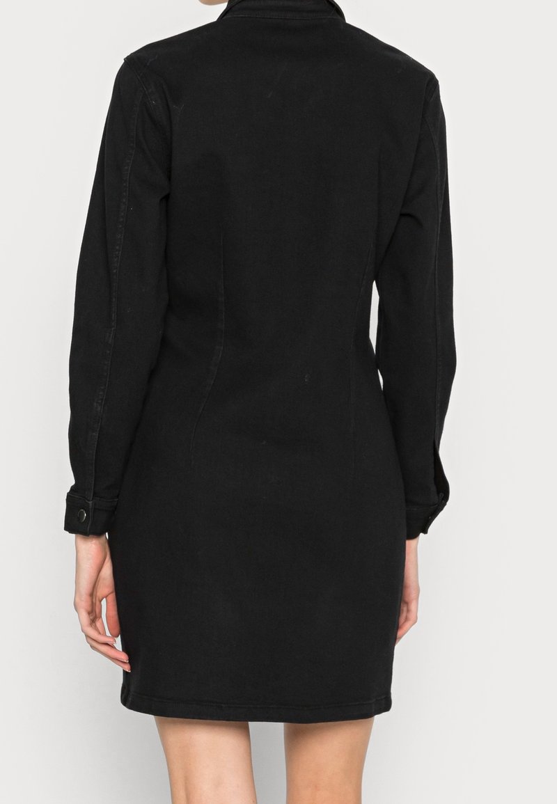JDY Denim dress - black denim - (Pre-owned) - Zalando JDY Denim dress - black denim - (Pre-owned) - Zalando