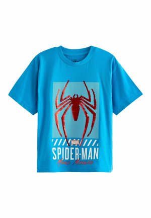 SPIDER-MAN SEQUIN - Print T-shirt - mid blue