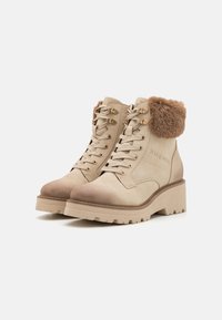 bugatti Μποτάκια με κορδόνια - beige/brown