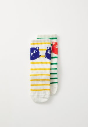 CATS STRIPE ANTI-SLIP SOCKS UNISEX 2 PACK - Socken - multi-coloured