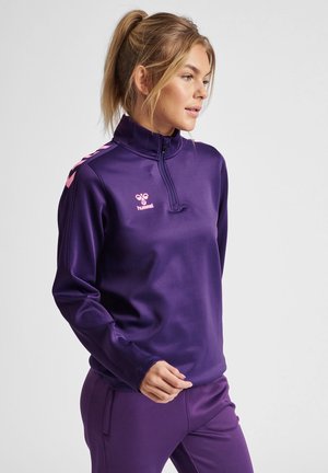 Hummel CORE HALF - Sweatshirt - acai