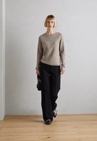 Marc O'Polo LONGSLEEVE ROUND NECK - Džemperis - shaded brown melange