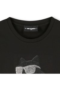 KARL LAGERFELD KIDS SHORT SLEEVES TEE - Tričko s potlačou - black