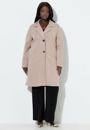 REVERSKRAGEN BREITE BÜNDCHEN - Klassischer Mantel - dark beige