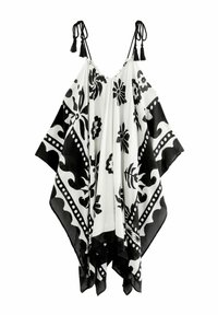 COLD SHOULDER COVER-UP - Dodaci za plažu - black white palm print
