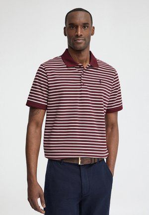 Polo Club, POLOSHIRT RIGBY GO POLO SS STRIPES - Polo - garnet-ecru