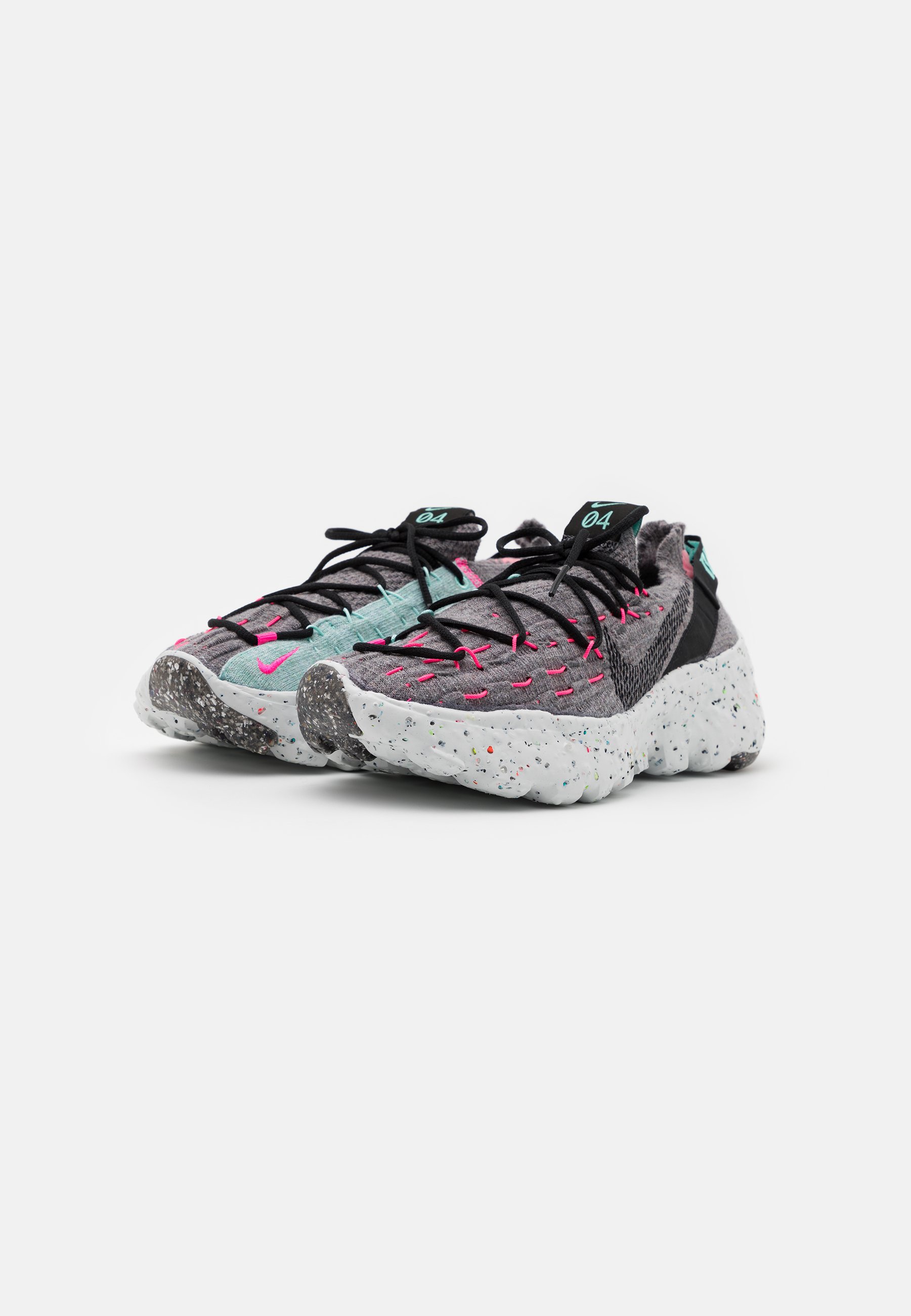 Nike Sportswear SPACE HIPPIE 04 - Zapatillas - smoke grey/black/pink  blast/gris - Zalando.es