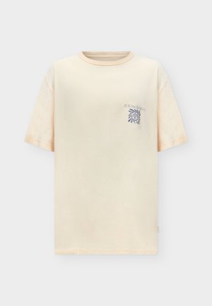 Jack & Jones, JORSALAMANCO BACK TEE SS CREW NECK PLS - Тениска с щампа - antique white