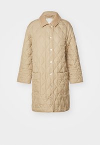 QUILTED COAT WITH DETAILS - Cappotto corto - dark khaki