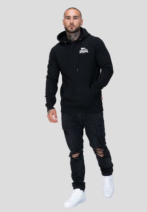 Lonsdale, SCHMALE PASSFORM CLAUGHTON - Felpa con cappuccio - black