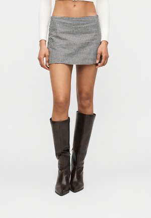 SKORT - Mini skirts  - black gingham