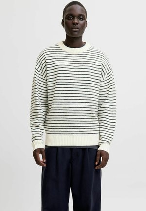 GESTREIFT  - Vesta - antique white