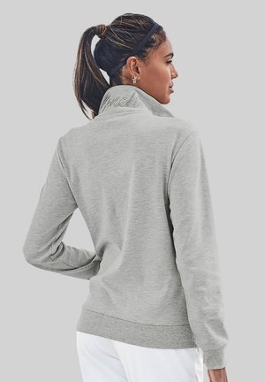 Training jacket - hellgrau-melange