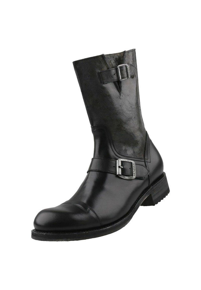 Herren Schnürboots | Sendra Cowboy-/Bikerboot schwarz - YT03489 Herren Schnürboots | Sendra Cowboy-/Bikerboot schwarz - YT03489