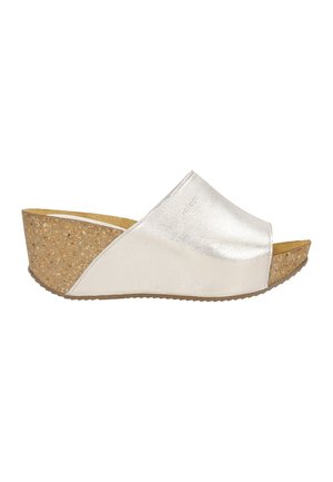 Mules à talons - silver coloured