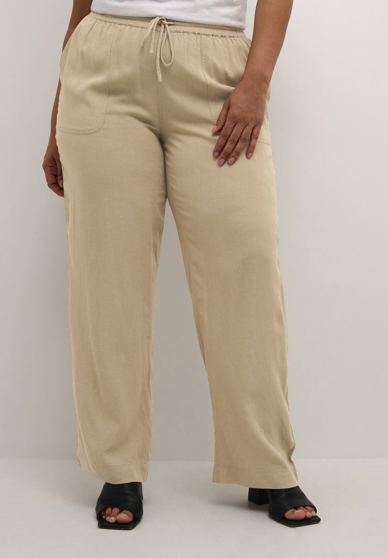 Kaffe Curve - KCMILLE - Pantalon classique - chinchilla, Agrandir