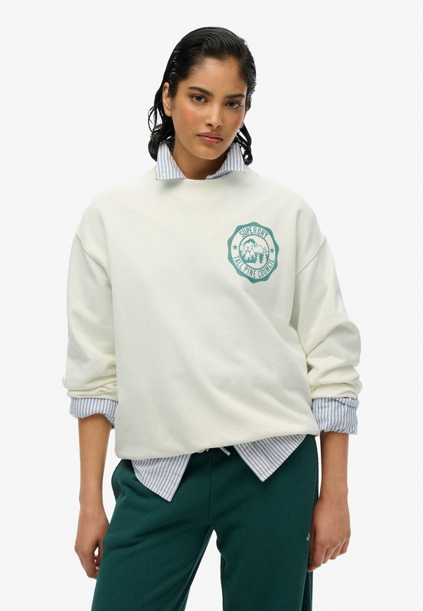 MONO LOOSE CREW - Sweatshirt - cream