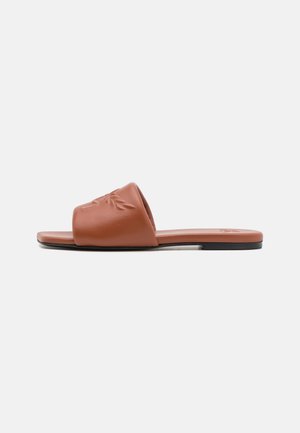 MCM FLAT  - Pantolette flach - coconut shell brown