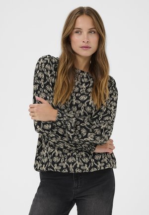 AMBER  - Blouse - black feather gray floral