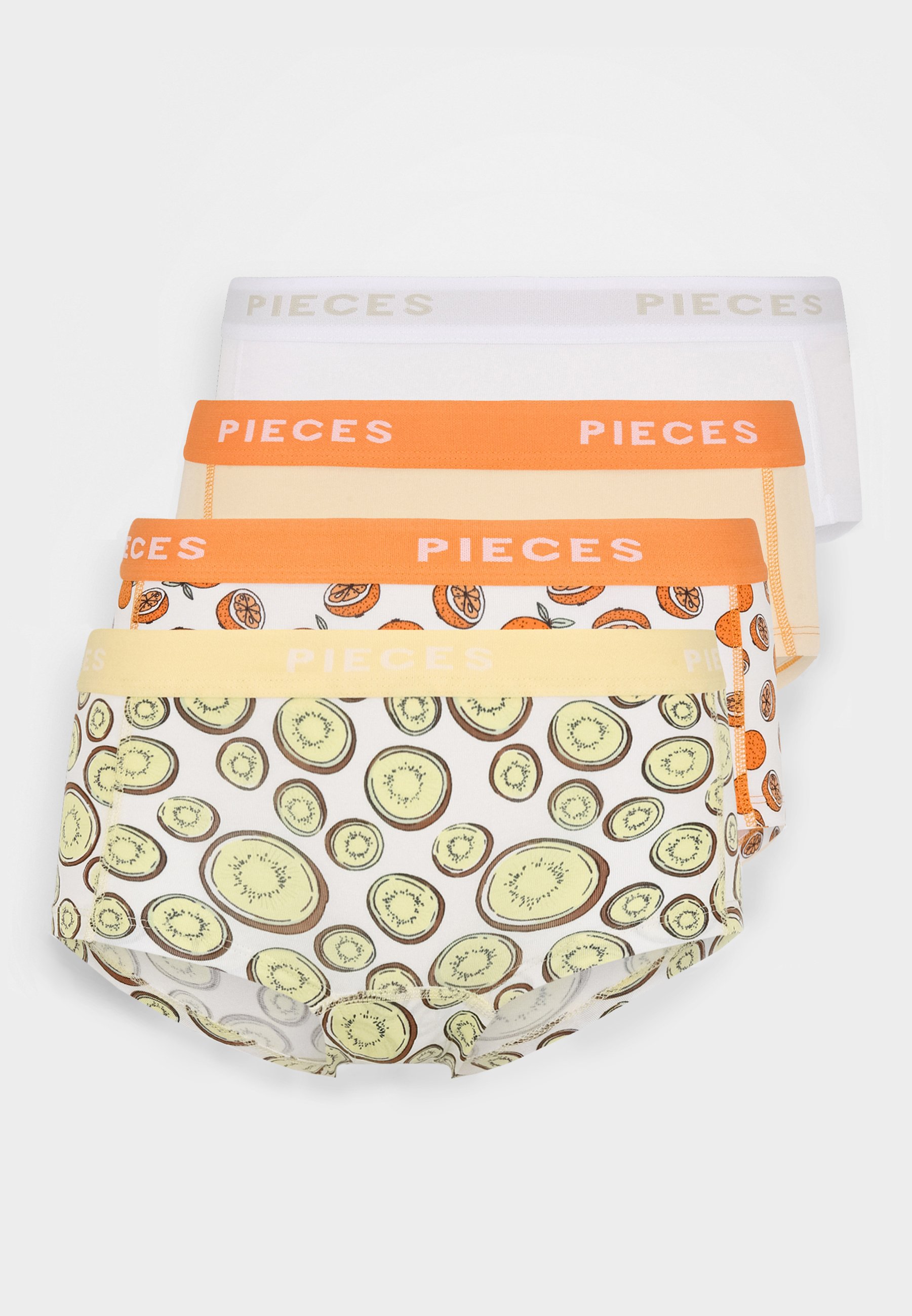 Pieces PCLOGO LADY FRUITYLICIOUS 4 PACK - Pants - yellow pear/yellow -  Zalando.de