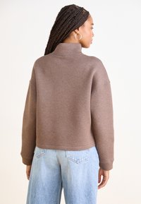 The North Face MOCK NECK - Sudadera - smokey brown heather
