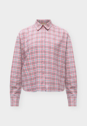 JJXX, JXJAMIE CHECK FLANNEL LS SHORT SHIRT WVN - Риза - orchid smoke checks:skyway