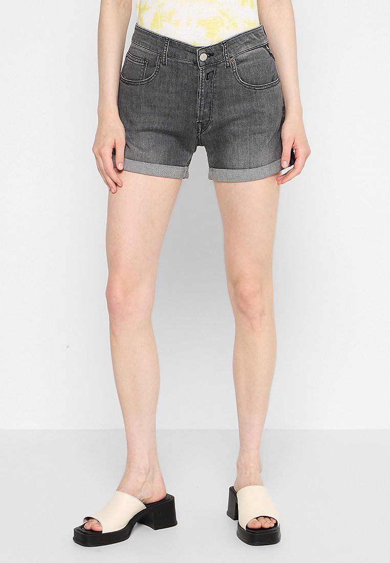 Replay Jeansshort donkergrijs
