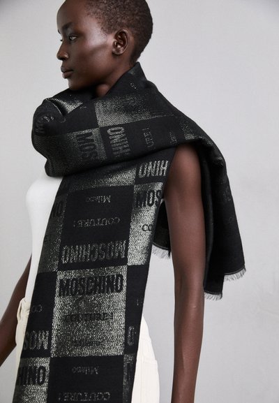 MOSCHINO SCARF - Šála - black/white