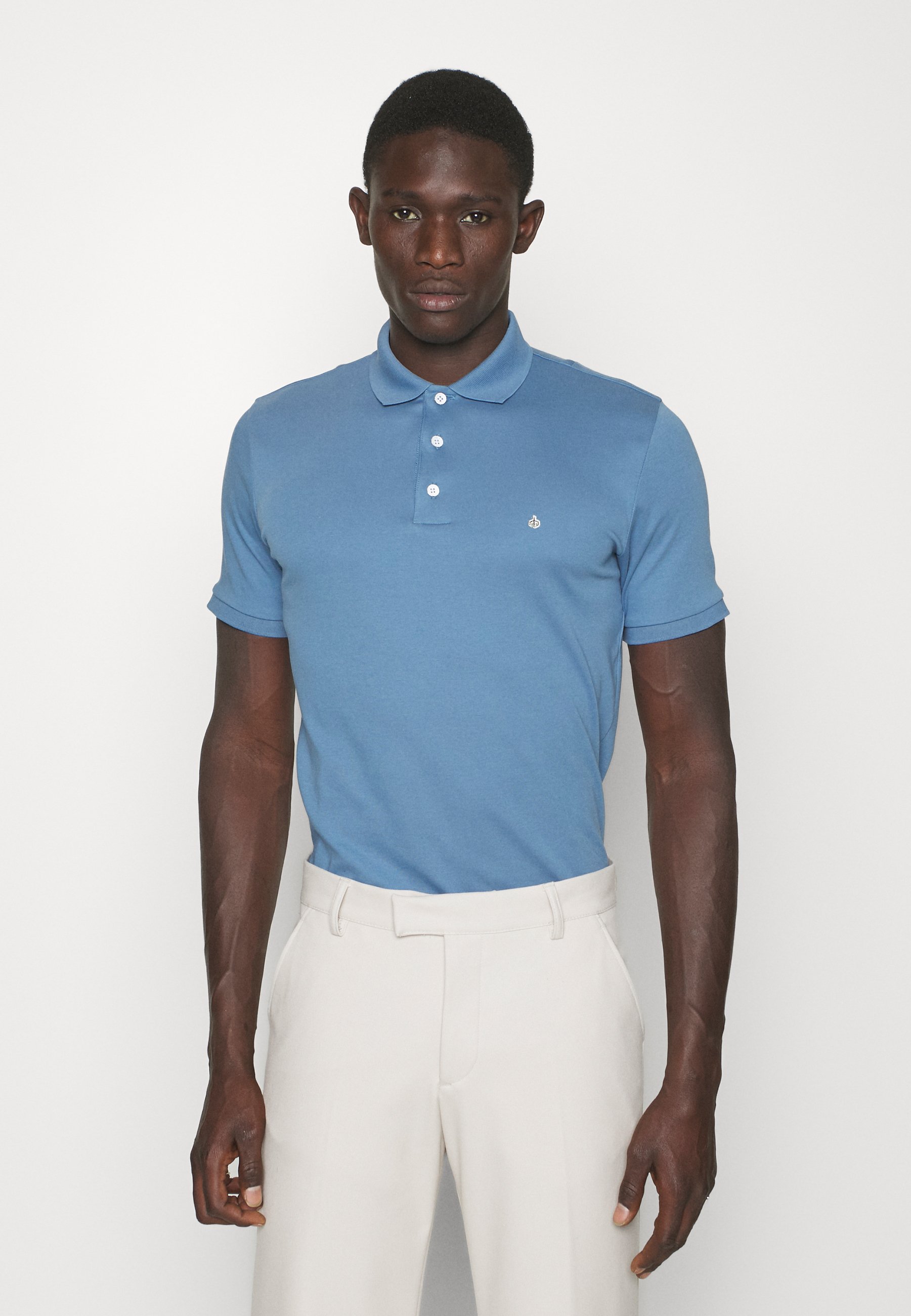 bone INTERLOCK - Polo shirt - blue 