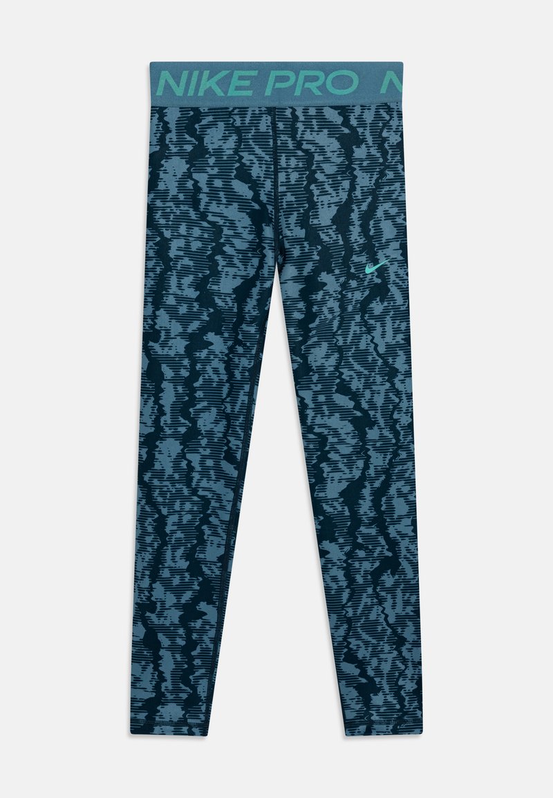 Nike Performance NIKE PRO DF SHORT - Tamprės - armory navy/aegean storm/green frost