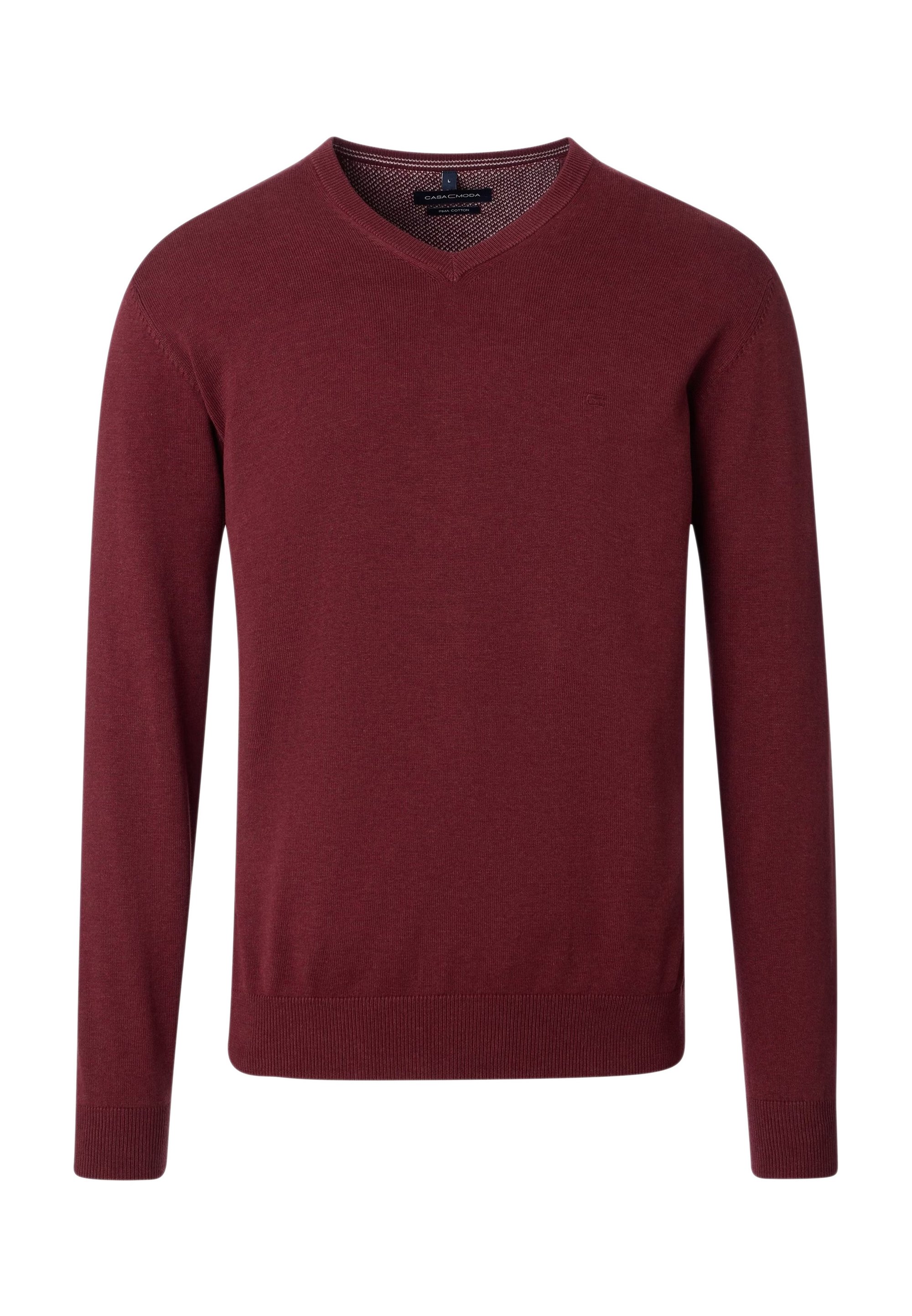 Casa Moda Maglione Uomo In Puro Cotone Pima - Scollo A V, Morbido E Versatile