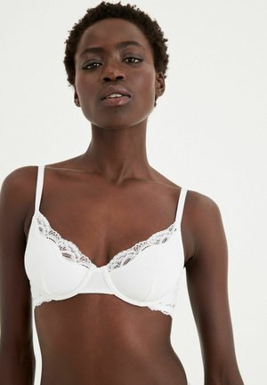 COTTON NON-PAD UNDERWIRED BALCONY BRA - Grudnjak sa žicom - white