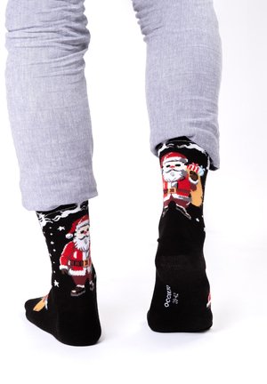 OCCULTO, 2 PACK WEIHNACHTSSOCKEN UNISEX - Socken - schwarz-rot