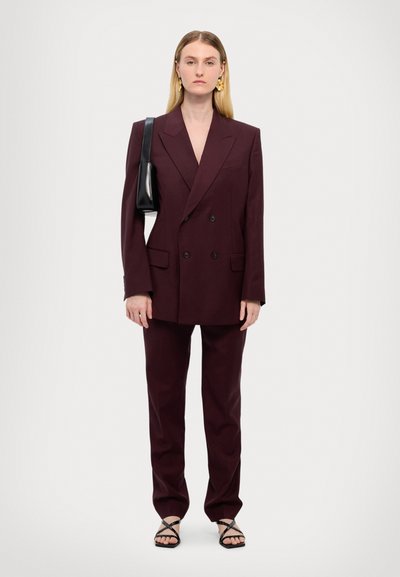 Filippa K DOUBLE BREASTED - Blazer - burgundy