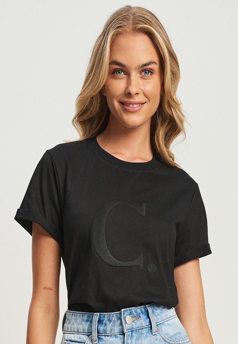 CALLI C EMBROIDERED Print Tshirt black Zalando.de