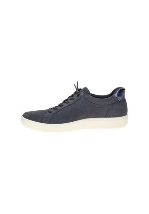 Dark blue casual lace-up sneaker with white sole and padded collar, shown from the side on a white background.