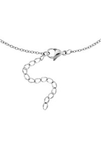 Silberne Kettenhalskette mit verstellbarer Länge, ausgestattet mit einem glatten Karabinerhaken und ovalen Gliedern. Die polierte Oberfläche verstärkt die Klarheit und den Glanz.