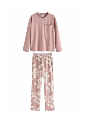 FAIRISLE PATTERN LONG SLEEVE - Yöasusetti - pink leaf