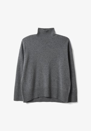 Stefanel, JUMPER WITH CREW NECK AND OVERSIZED FIT. - Trui - grey marl