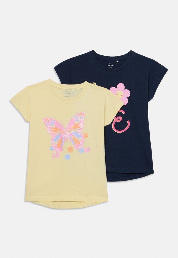 NMFVIOLET 2 PACK - Print T-shirt