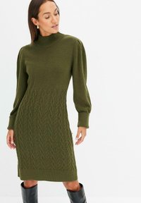 bonprix Abito in maglia - green