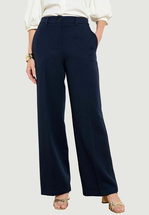 LolaLiza, FLUID WIDE-LEG TROUSERS FLUID WIDE-LEG TROUSERS - Stoffhose - navy basic