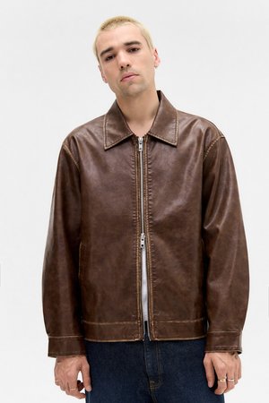 HARRINGTON UNISEX - Műbőr dzseki - brown