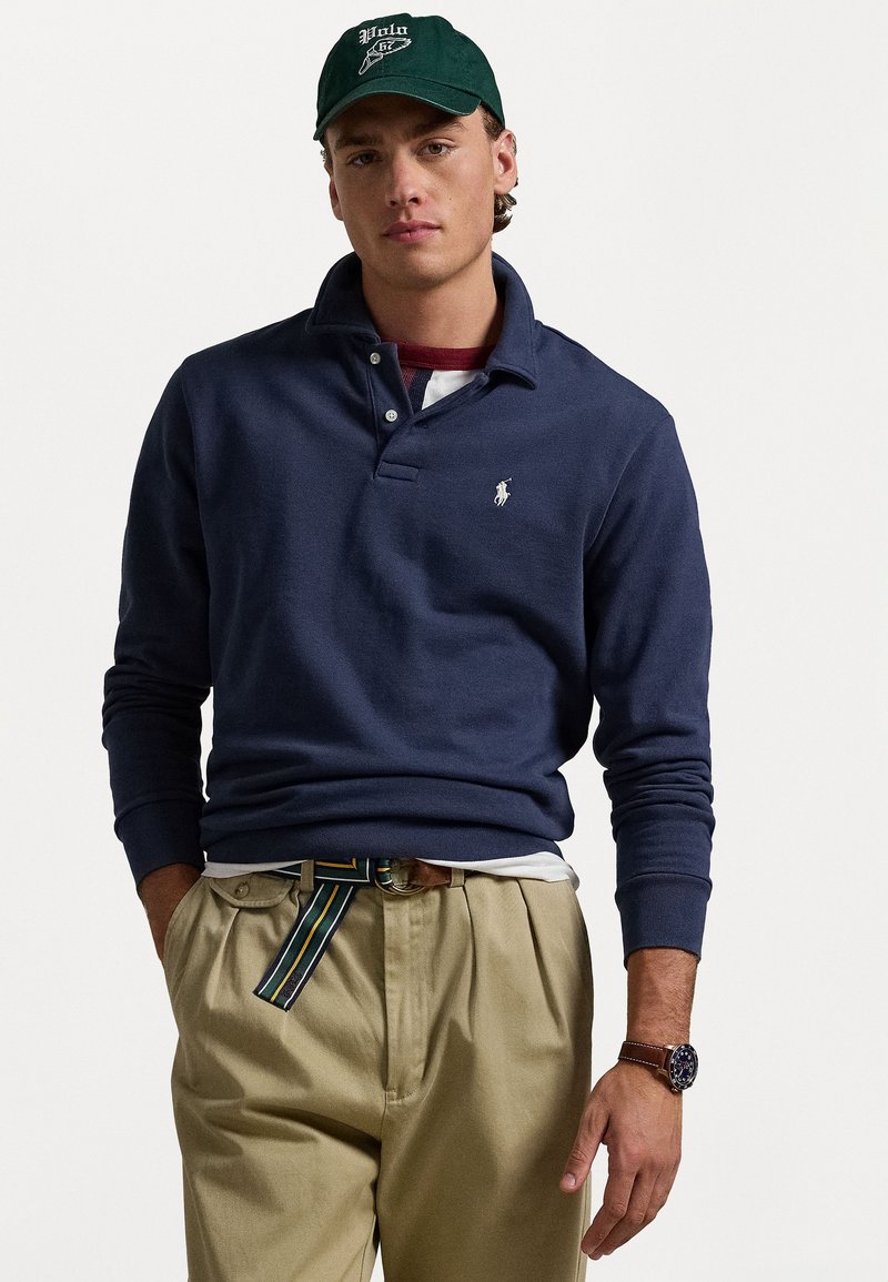 Polo Ralph Lauren LOOPBACK COLLARED SWEATSHIRT - Sudadera - cruise navy