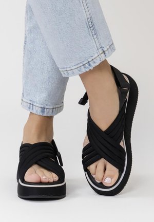 Gioseppo BRYHER - Sandalias con plataforma - black