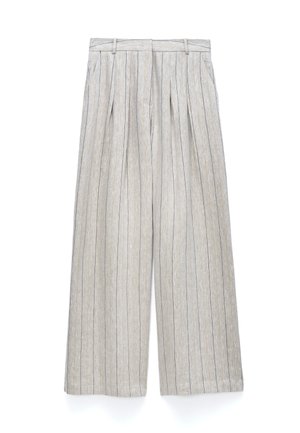 ADOLFO DOMINGUEZ, Trousers - brown stripe