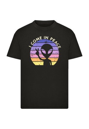Print T-shirt - schwarz